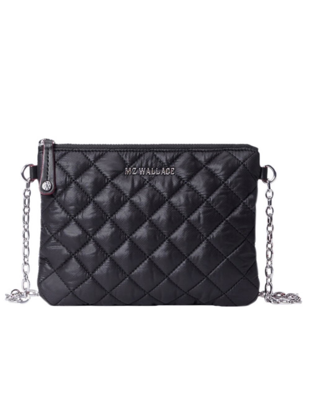 MZ Wallace Black Quilted Crossbody Bag